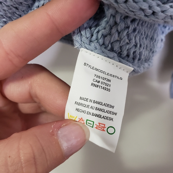 RDI loose knit sweater with cableknit arms M - Picture 2 of 7